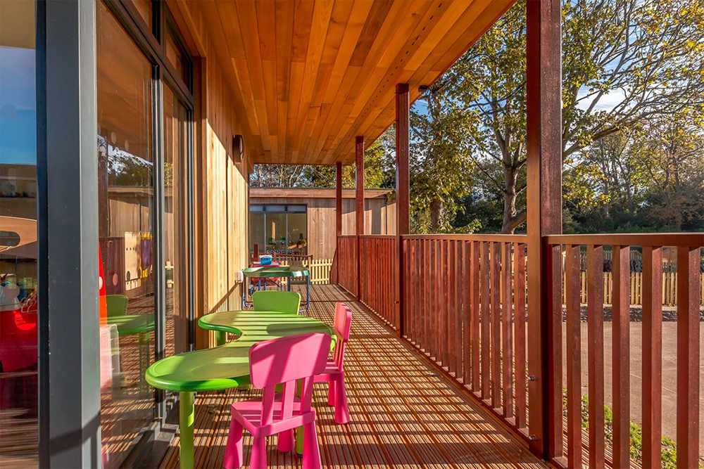 Gripsure decking installed for early years eco-building at Colston's Lower School